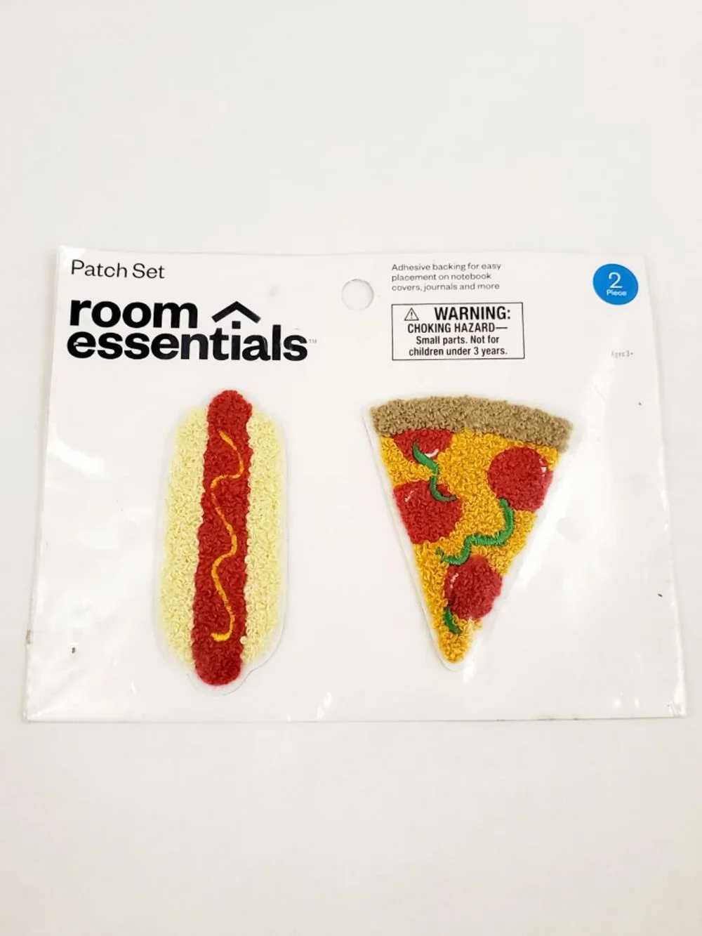 ROOM ESSENTIALS Kids Embroidered Adhesive Patch Set Bundle - Books Journal Bag